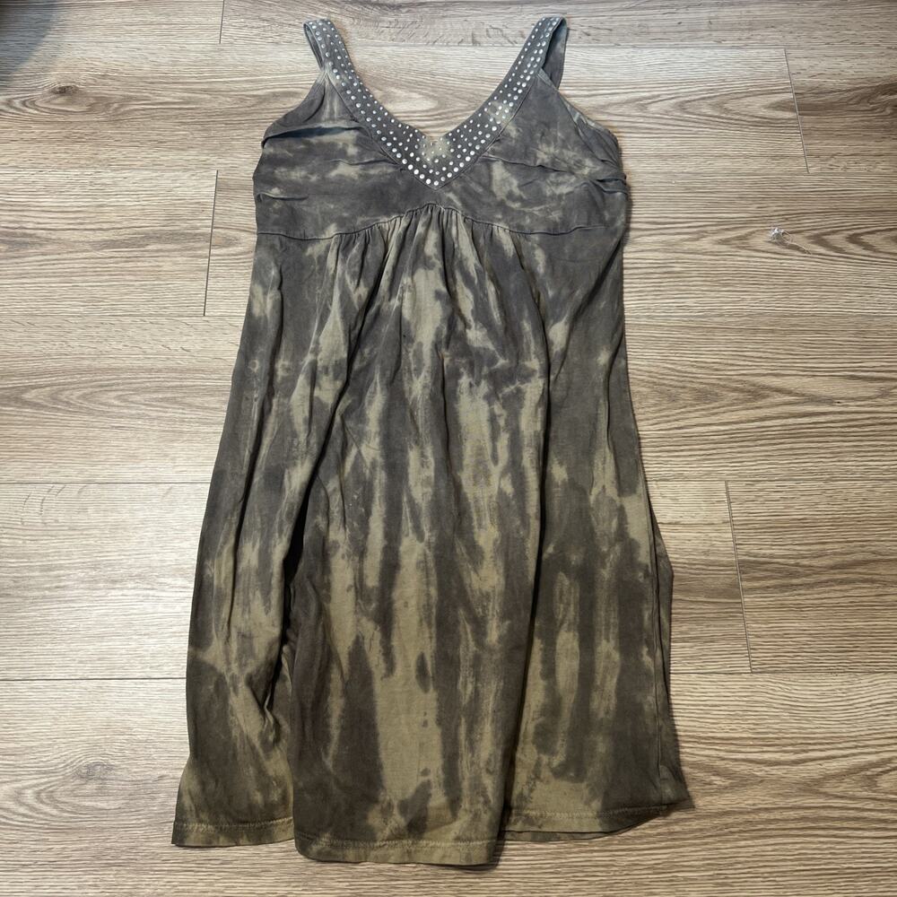 Roper Wear The West Women’s Brown V-Neck Embellished Dress Size Large (A47)